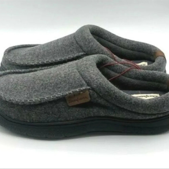 Dearfoams Men's Clog Style Memory Foam Slippers Wool Blend Small 7/8 - Picture 5 of 11